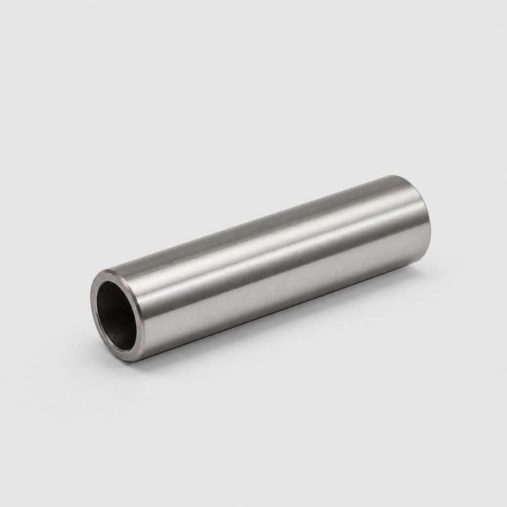 Axe de piston présenté sur fond clair