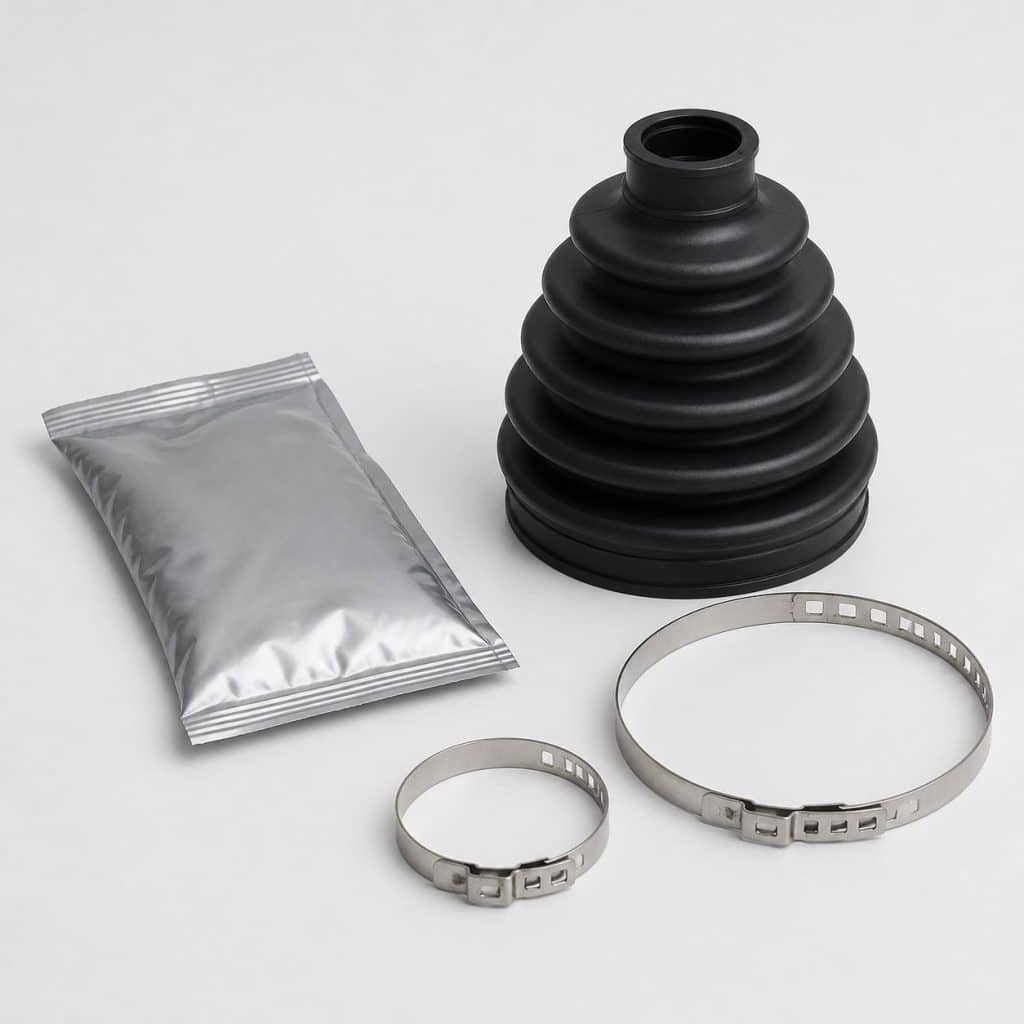 Kit de soufflet côté boîte présenté sur fond clair