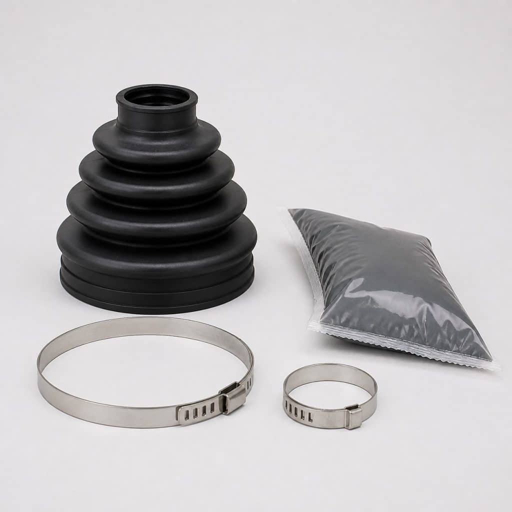 Kit de soufflet de cardan présenté sur fond clair